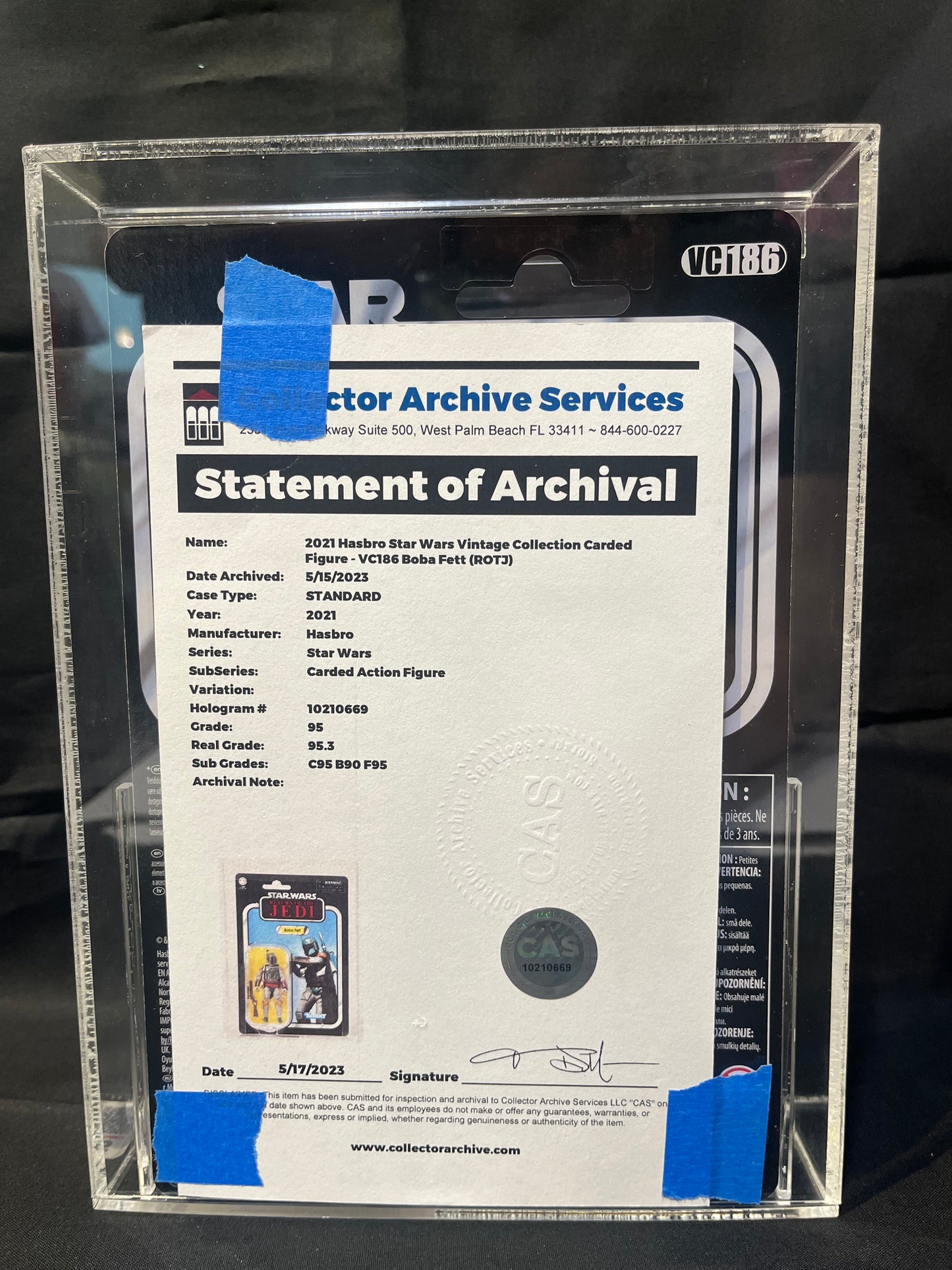 2021 Boba Fett with Chest Sensors CAS 95 uncirculated