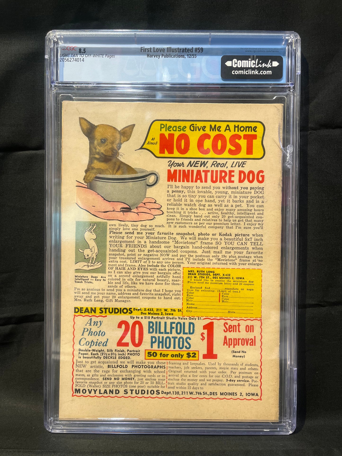 First Love Illustrated #59 CGC 8.5
