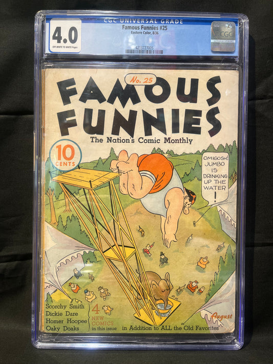 Famous Funnies #25 CGC 4.0