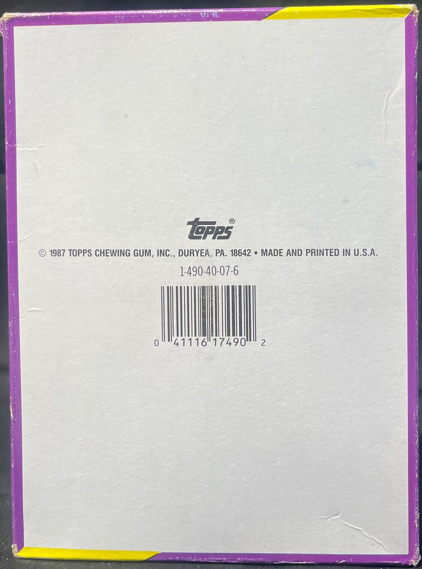 1987 Topps 7th series Garbage Pail Kids